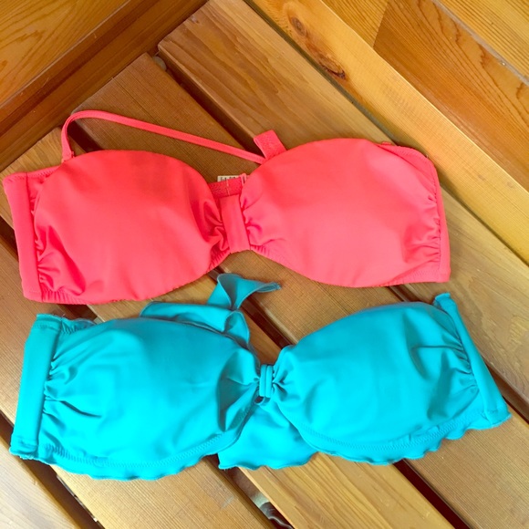 Victoria's Secret Other - Bundle of 2 Victorias Secret Swim Bandeau Tops